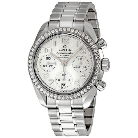 omega speedmaster ladies diamonds|Omega Speedmaster automatic chronometer.